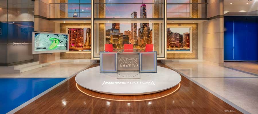 Chroma-Q® Fixtures Highlight WGN News Nation