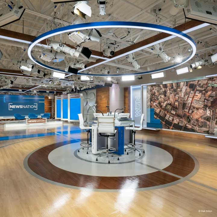 Chroma-Q® Fixtures Highlight WGN News Nation